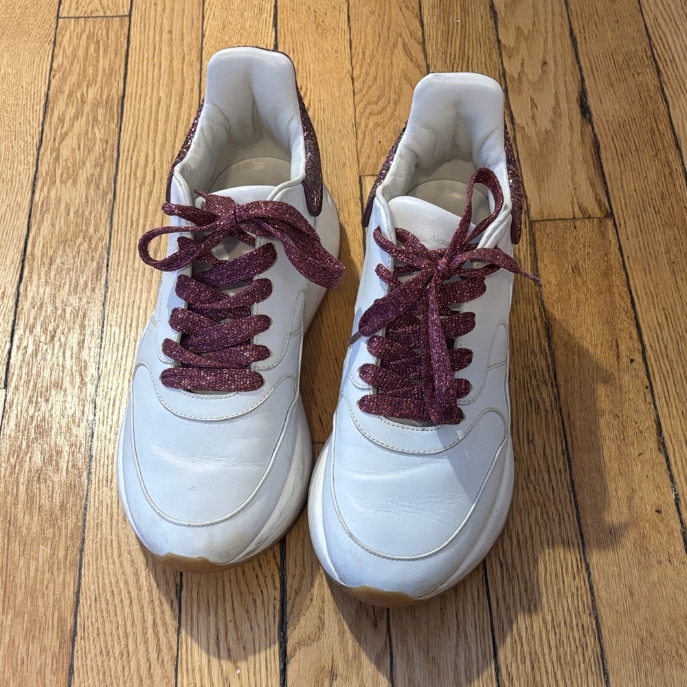 Alexander McQueen Pink Sparkle Sneakers
